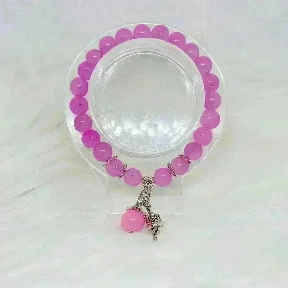 Pinky Pink Beaded Bracelet